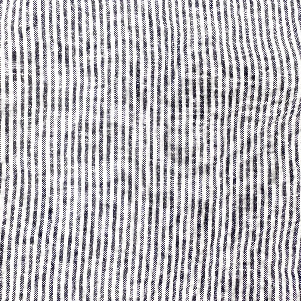 LL Bean Premium Washable Linen Button Up Shirt Womens Sz L White Blue Tunic - Picture 11 of 16